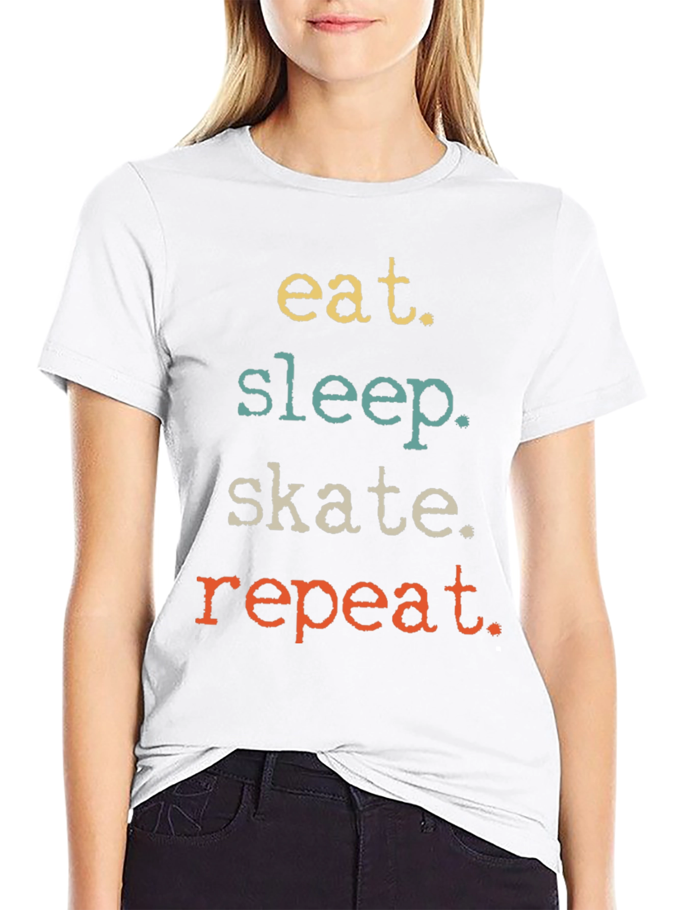 Eat Sleep Skate Repeat Graphic Tee