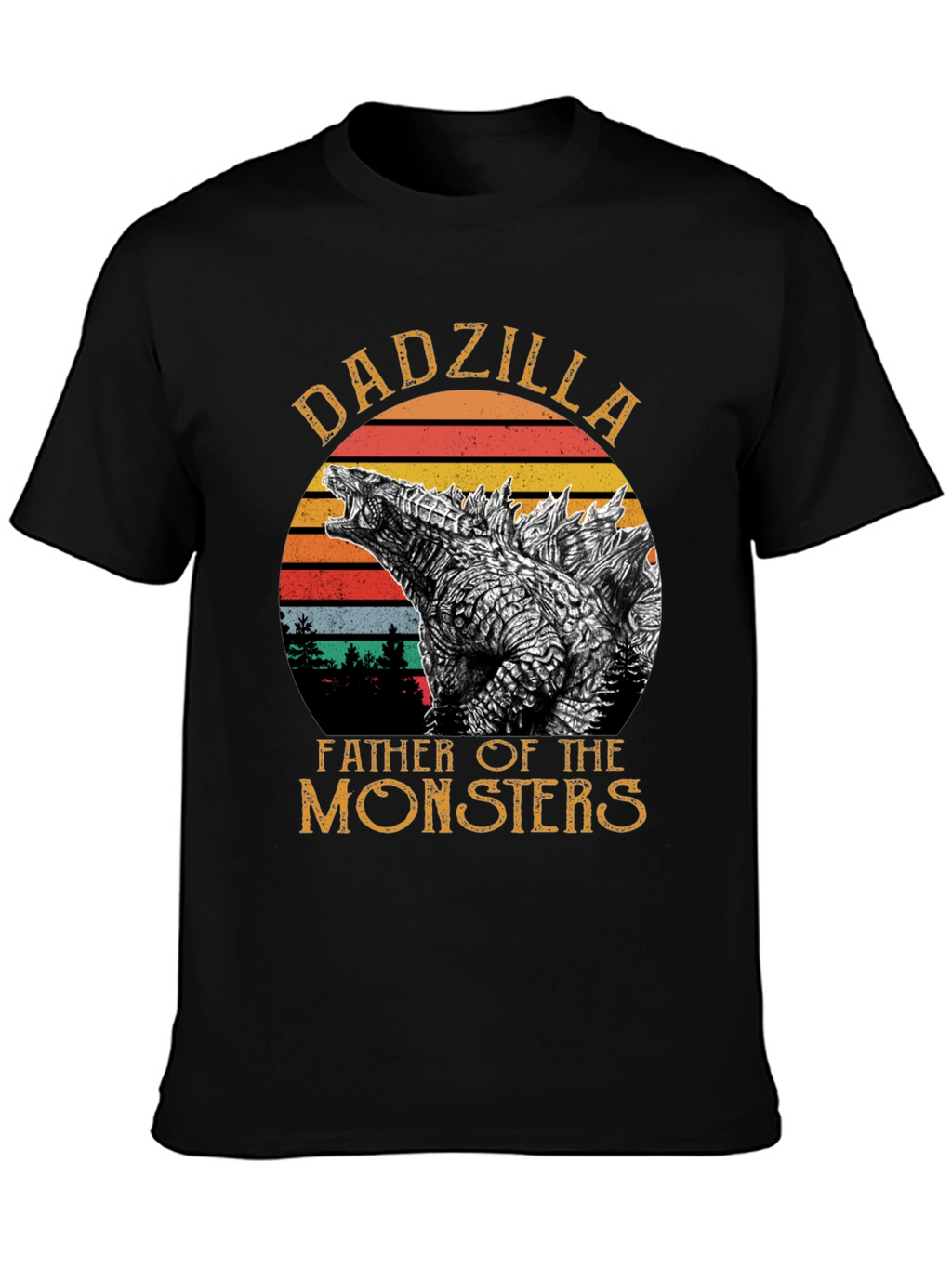 DadZilla Father of Monsters Graphic T-Shirt