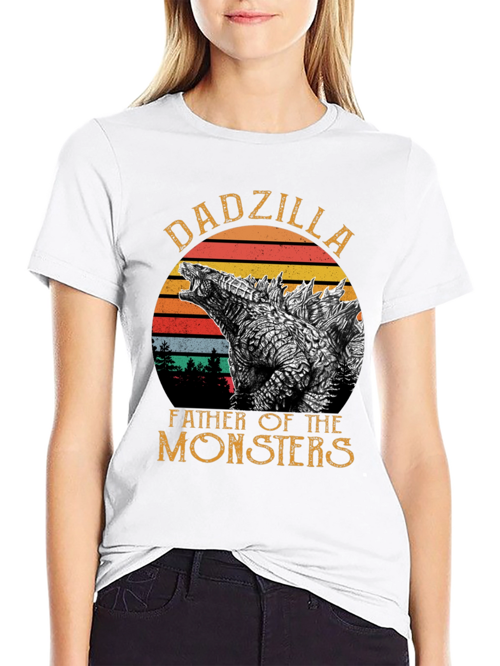 DadZilla Father of Monsters Graphic T-Shirt