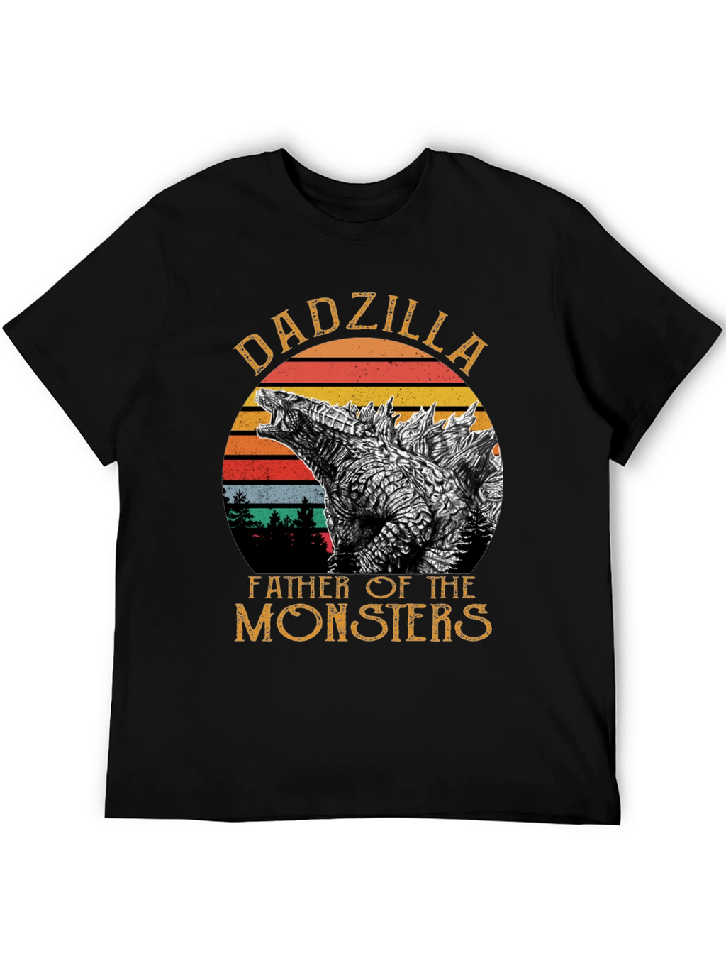 DadZilla Father of Monsters Graphic T-Shirt