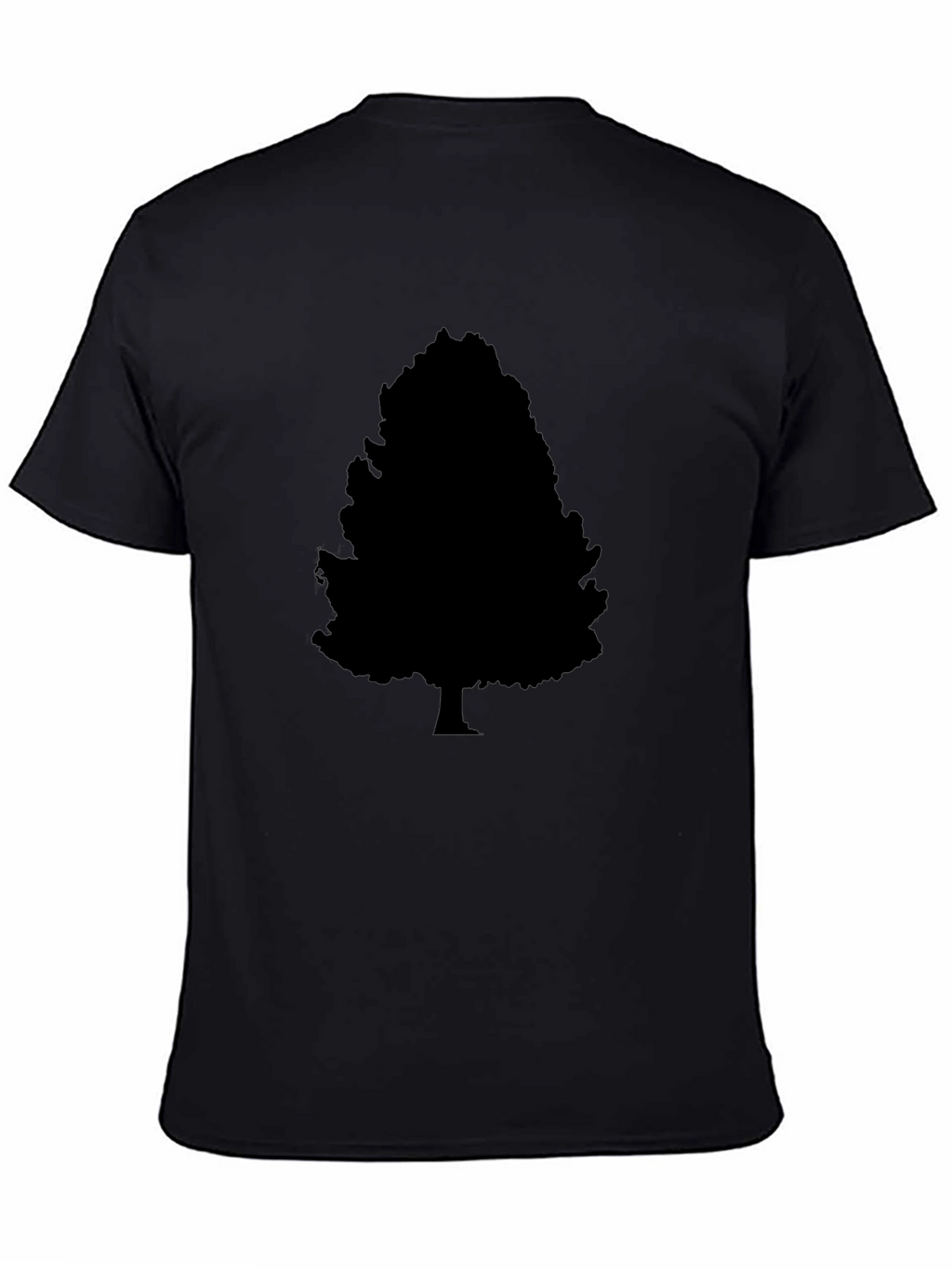 Black Tree Silhouette Graphic T-Shirt