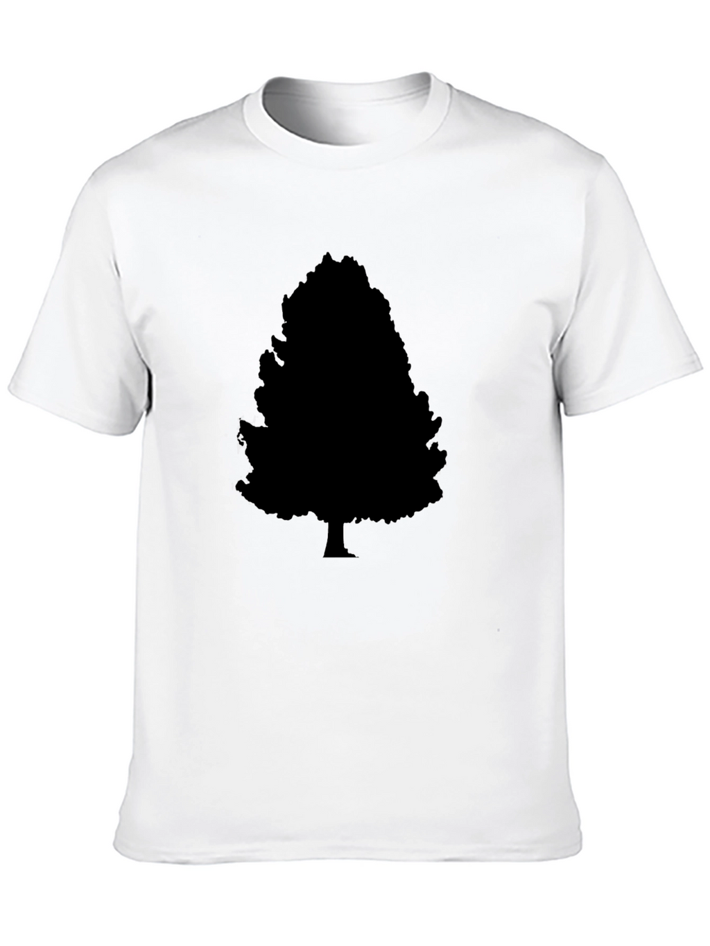 Black Tree Silhouette Graphic T-Shirt