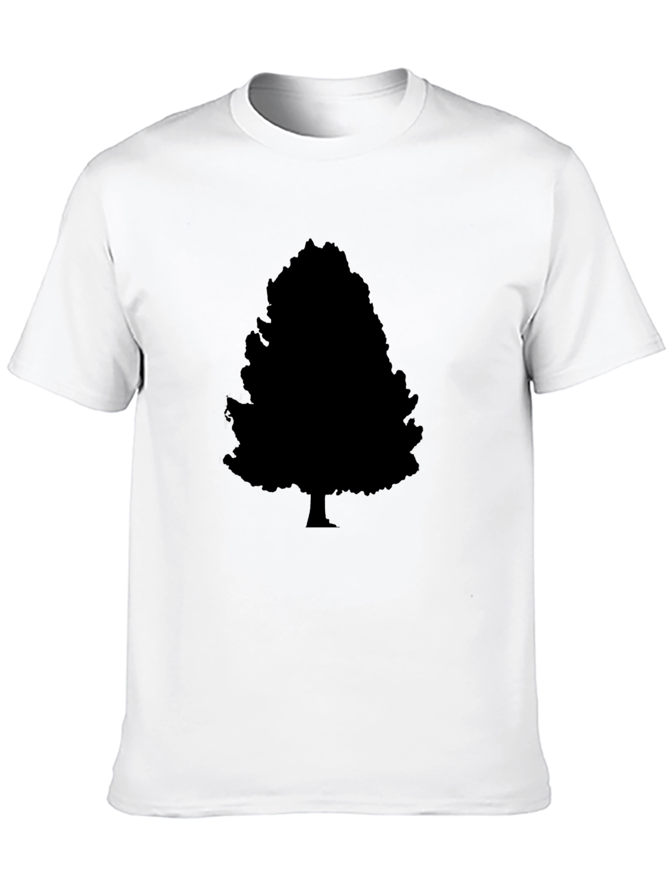 Black Tree Silhouette Graphic T-Shirt