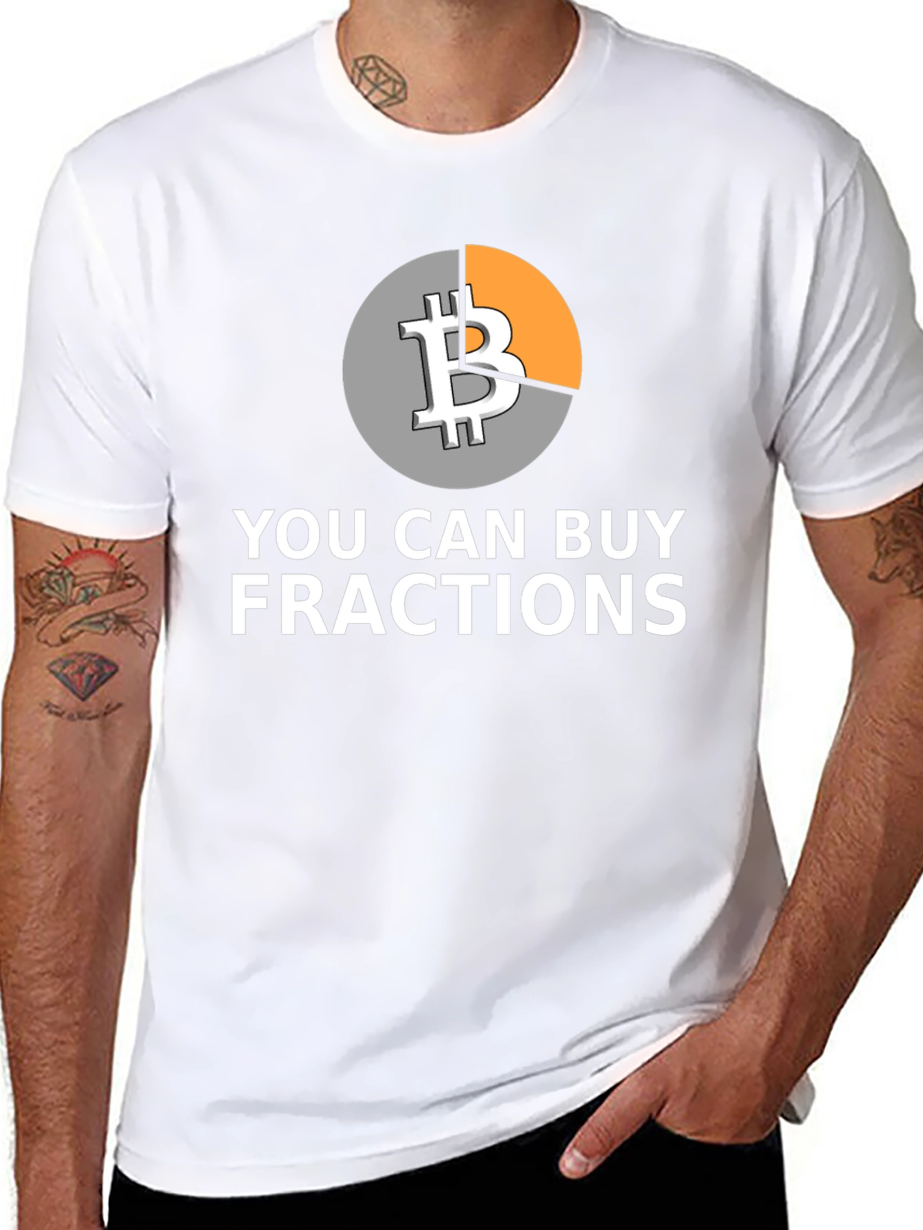 Bitcoin Fractions Graphic T-Shirt