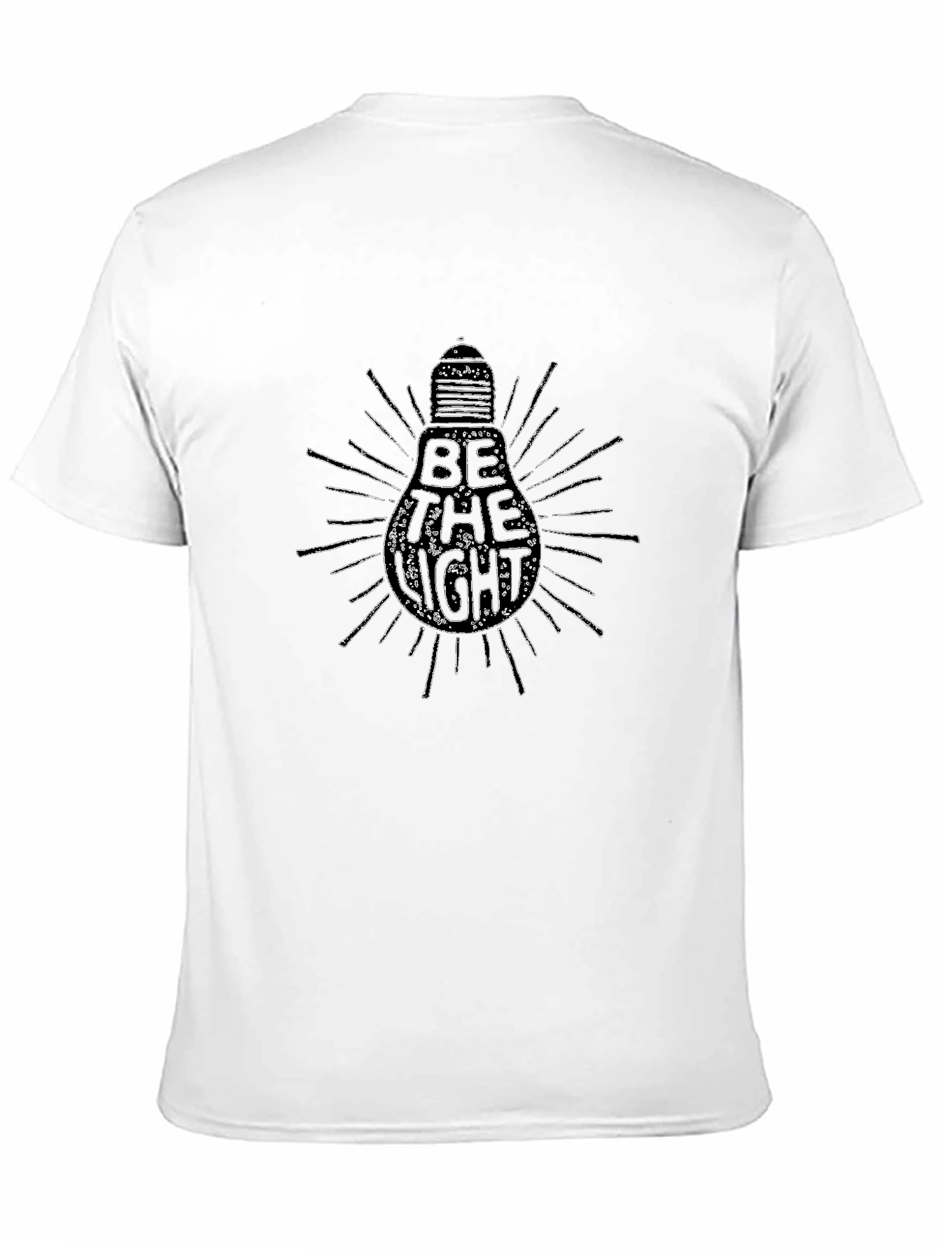 Be The Light Graphic T-Shirt - Black Cotton Tee