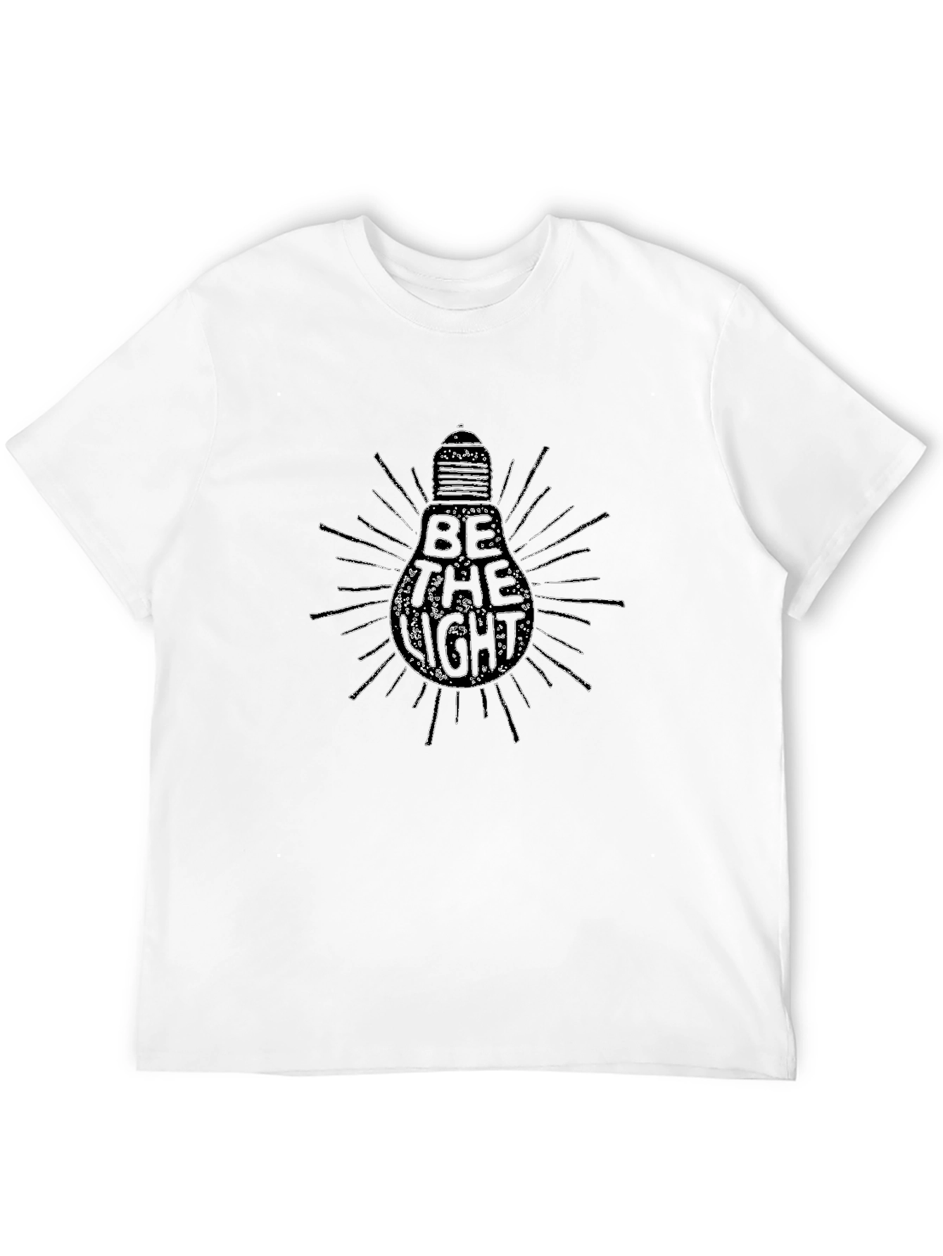 Be The Light Graphic T-Shirt - Black Cotton Tee
