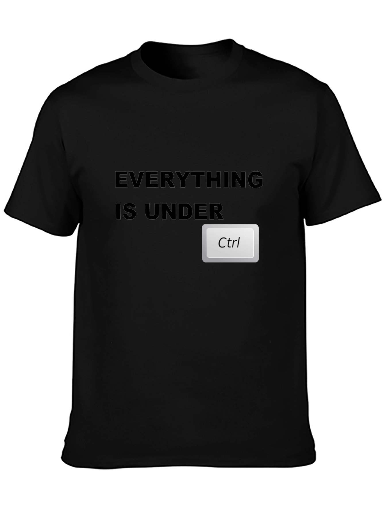 Everything is Under Ctrl Black T-Shirt