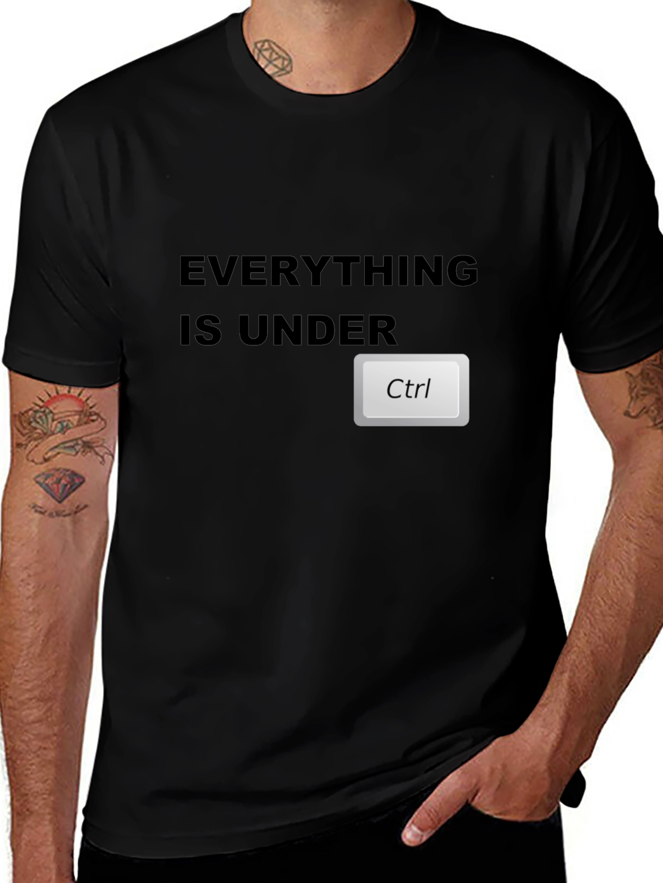 Everything is Under Ctrl Black T-Shirt