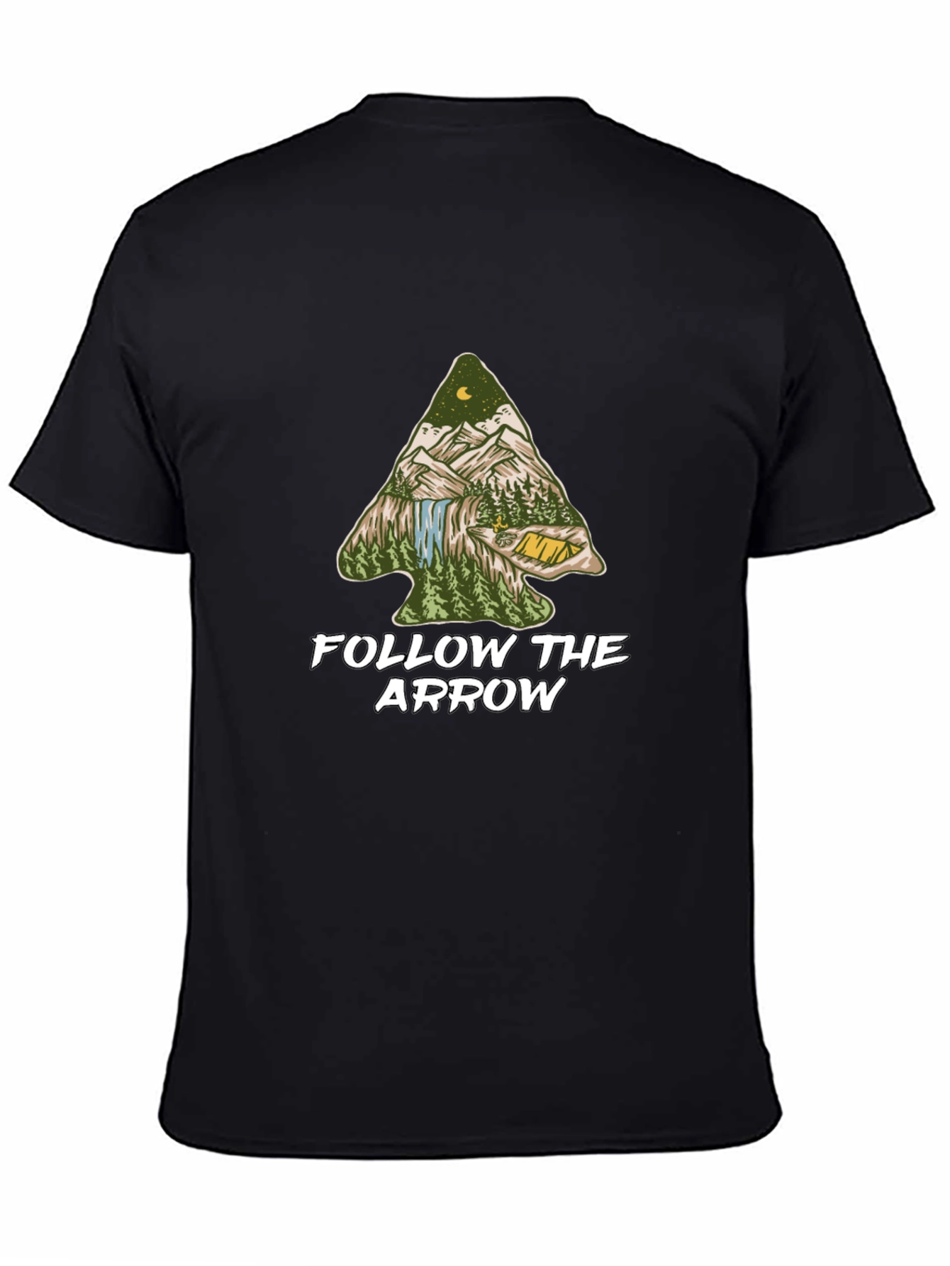 Follow the Arrow Camping Graphic Tee