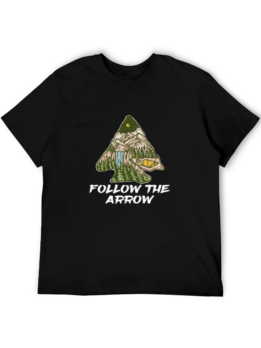 Follow the Arrow Camping Graphic Tee