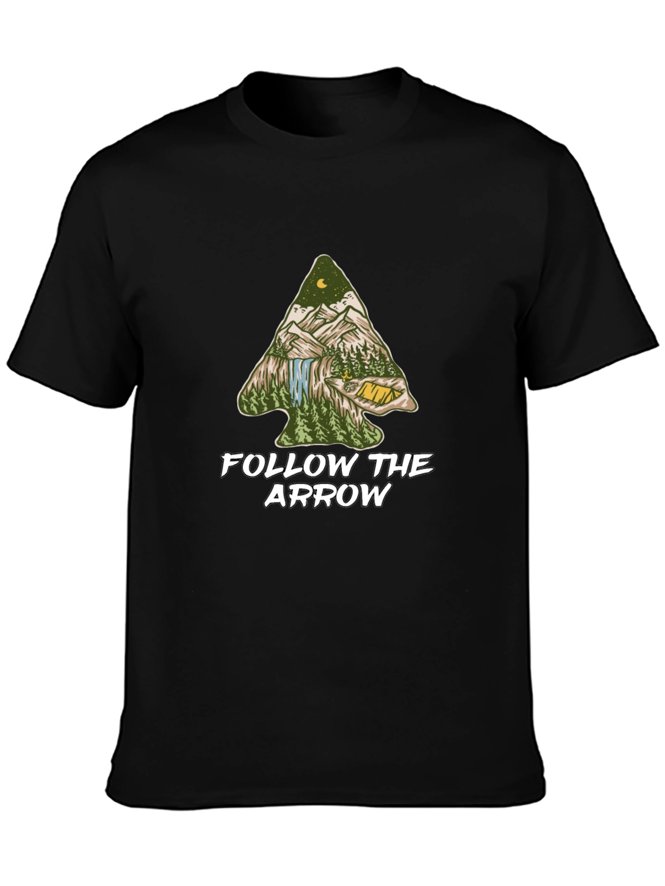 Follow the Arrow Camping Graphic Tee