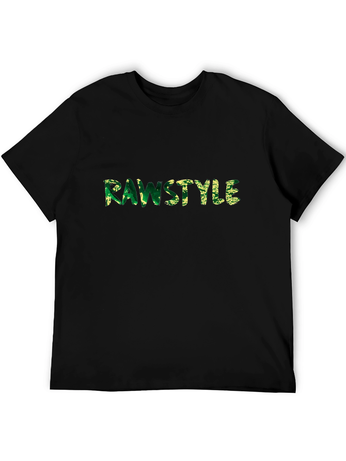 Rawstyle Graphic Tee - Mens Black Cotton T-Shirt