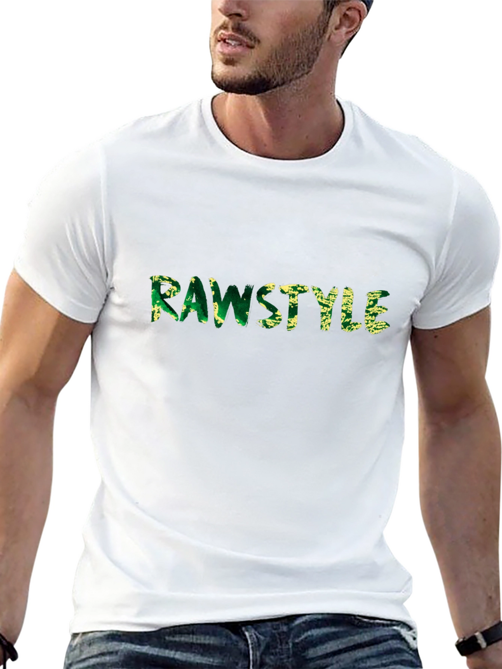 Rawstyle Graphic Tee - Mens Black Cotton T-Shirt