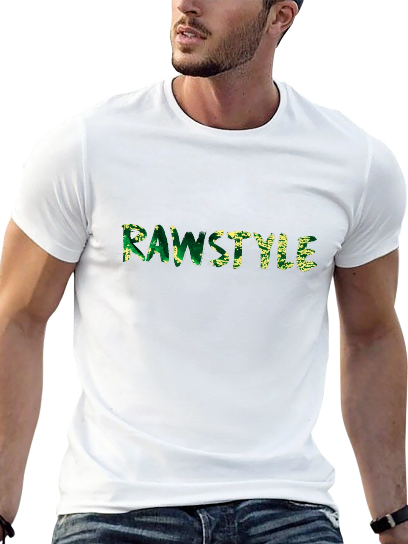 Rawstyle Graphic Tee - Mens Black Cotton T-Shirt