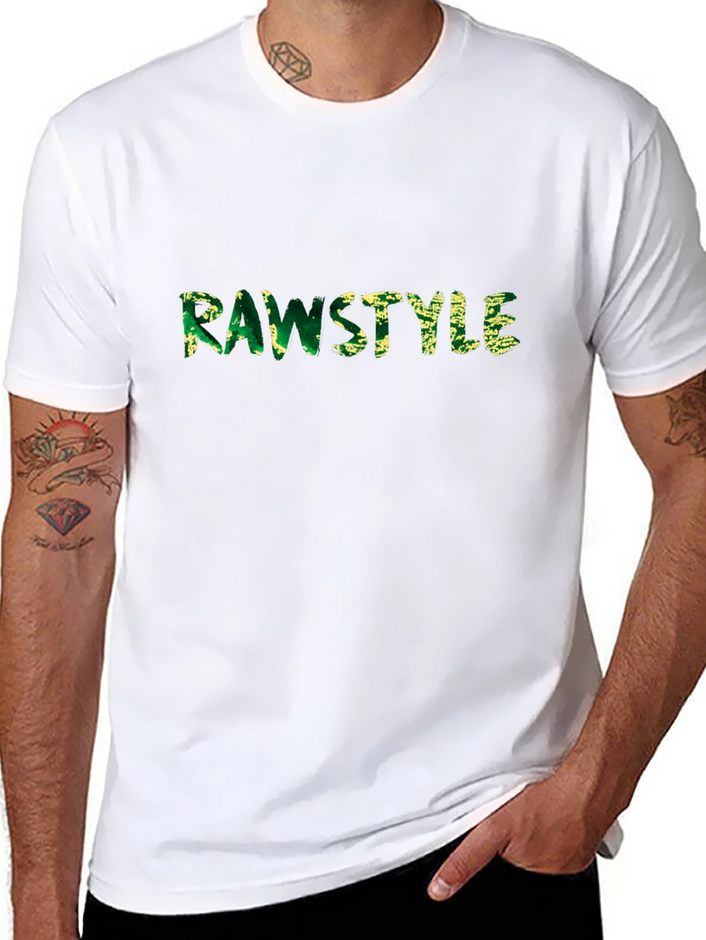 Rawstyle Graphic Tee - Mens Black Cotton T-Shirt