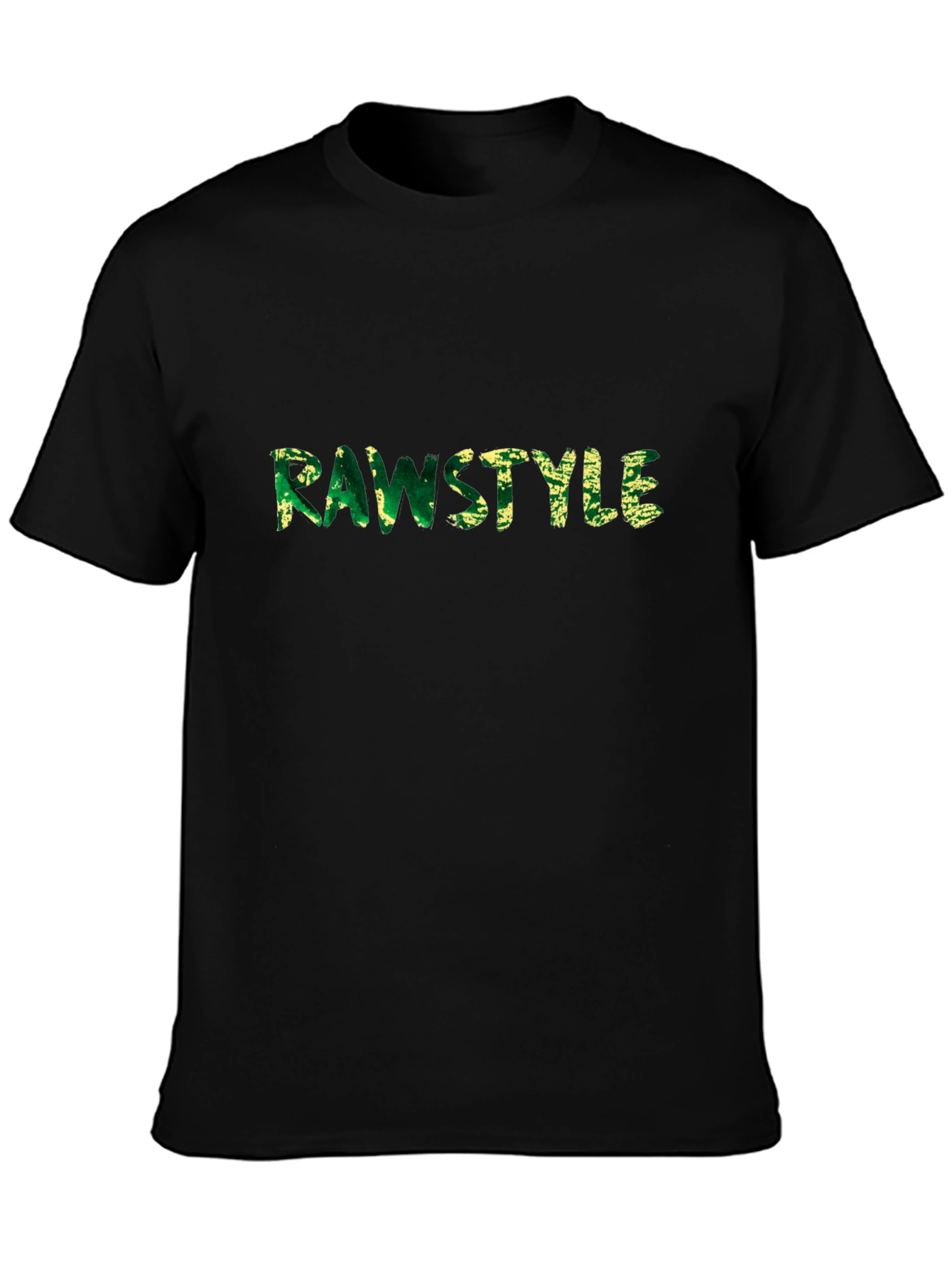 Rawstyle Graphic Tee - Mens Black Cotton T-Shirt
