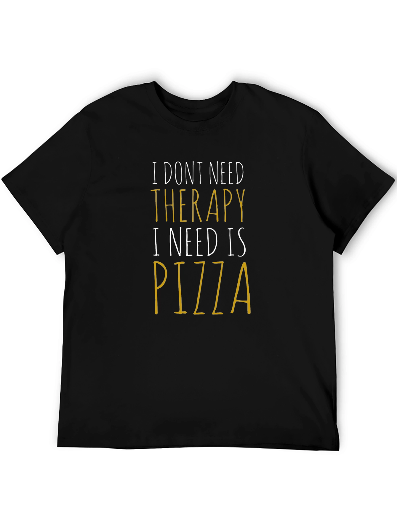 Pizza Therapy Funny Graphic Tee