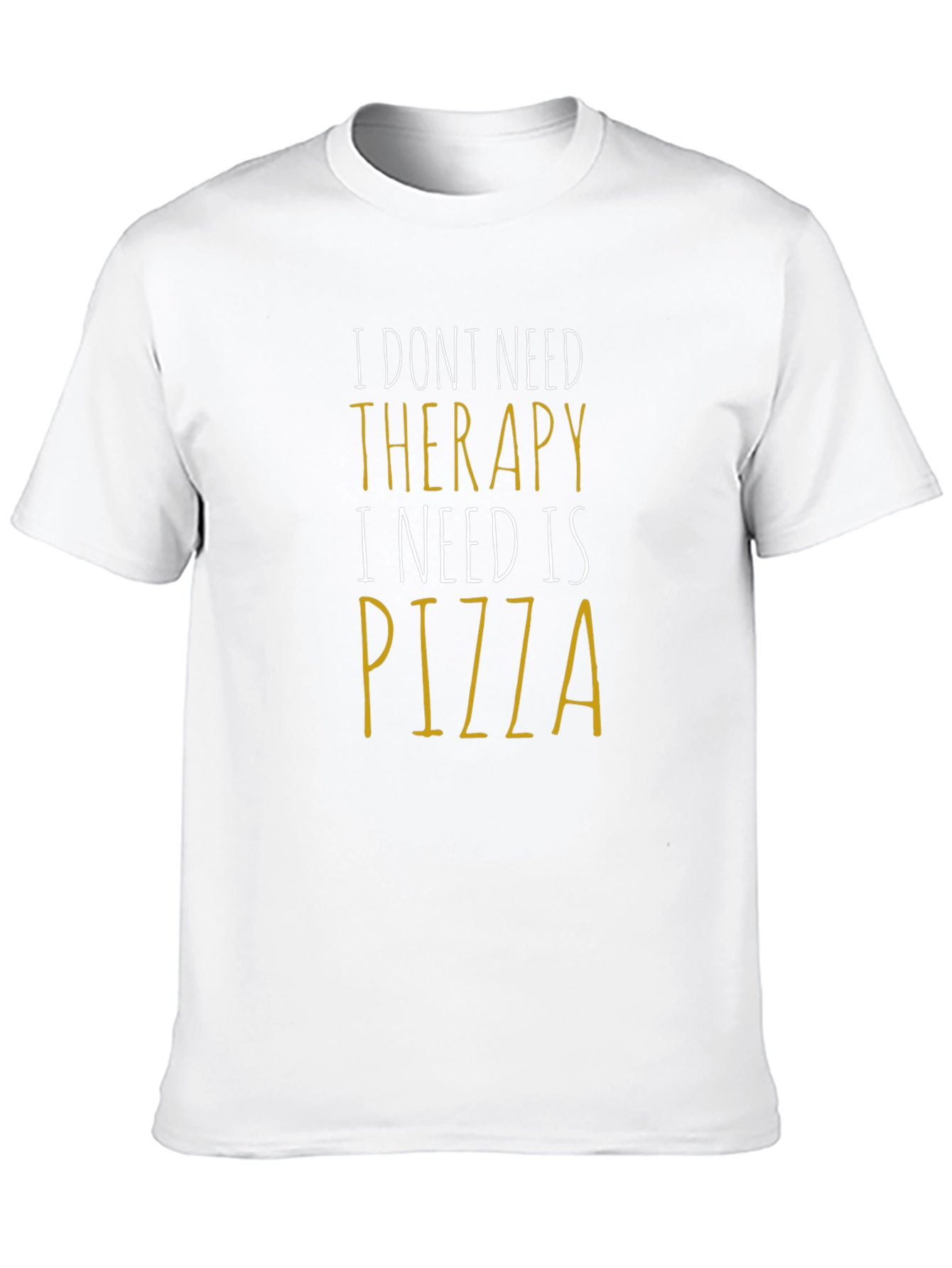 Pizza Therapy Funny Graphic Tee