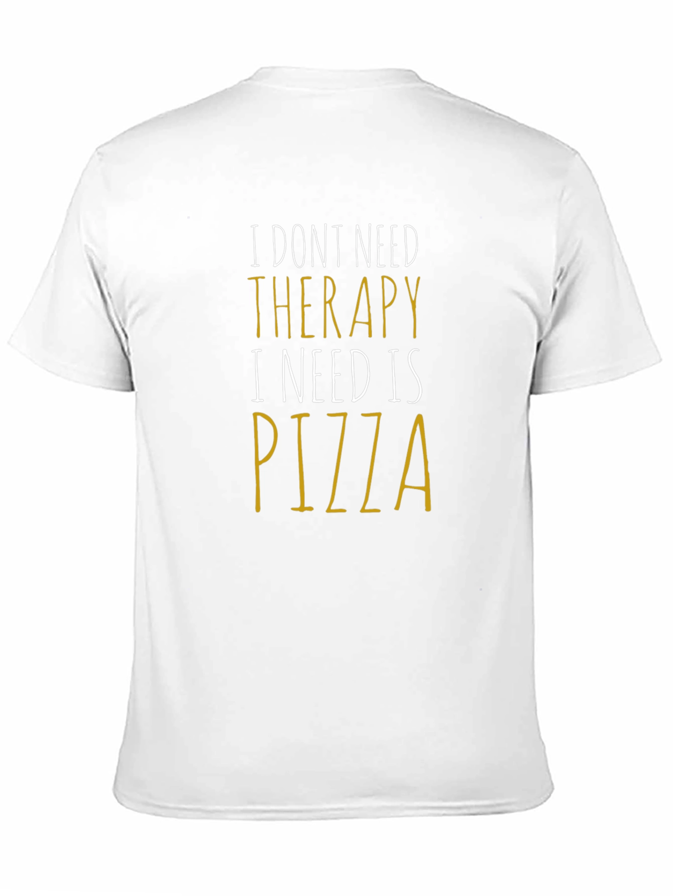 Pizza Therapy Funny Graphic Tee