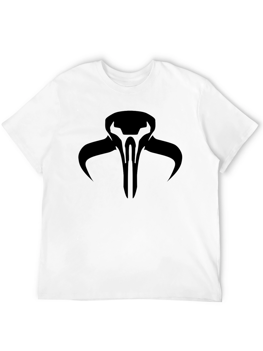 Black Mandalorian Symbol Graphic T-Shirt
