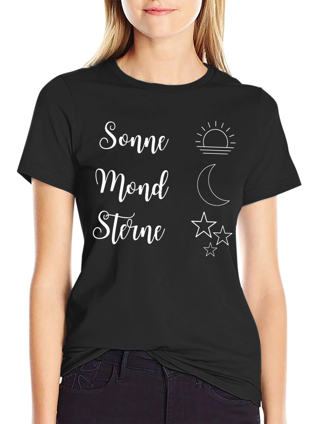 Sonne Mond Sterne Graphic T-Shirt