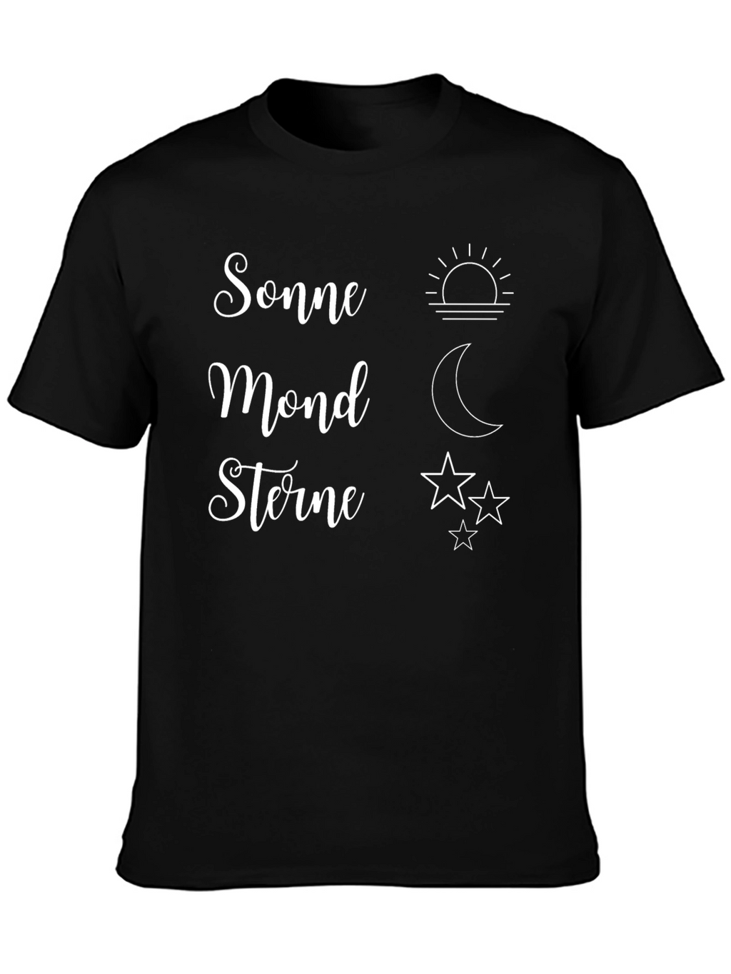 Sonne Mond Sterne Graphic T-Shirt
