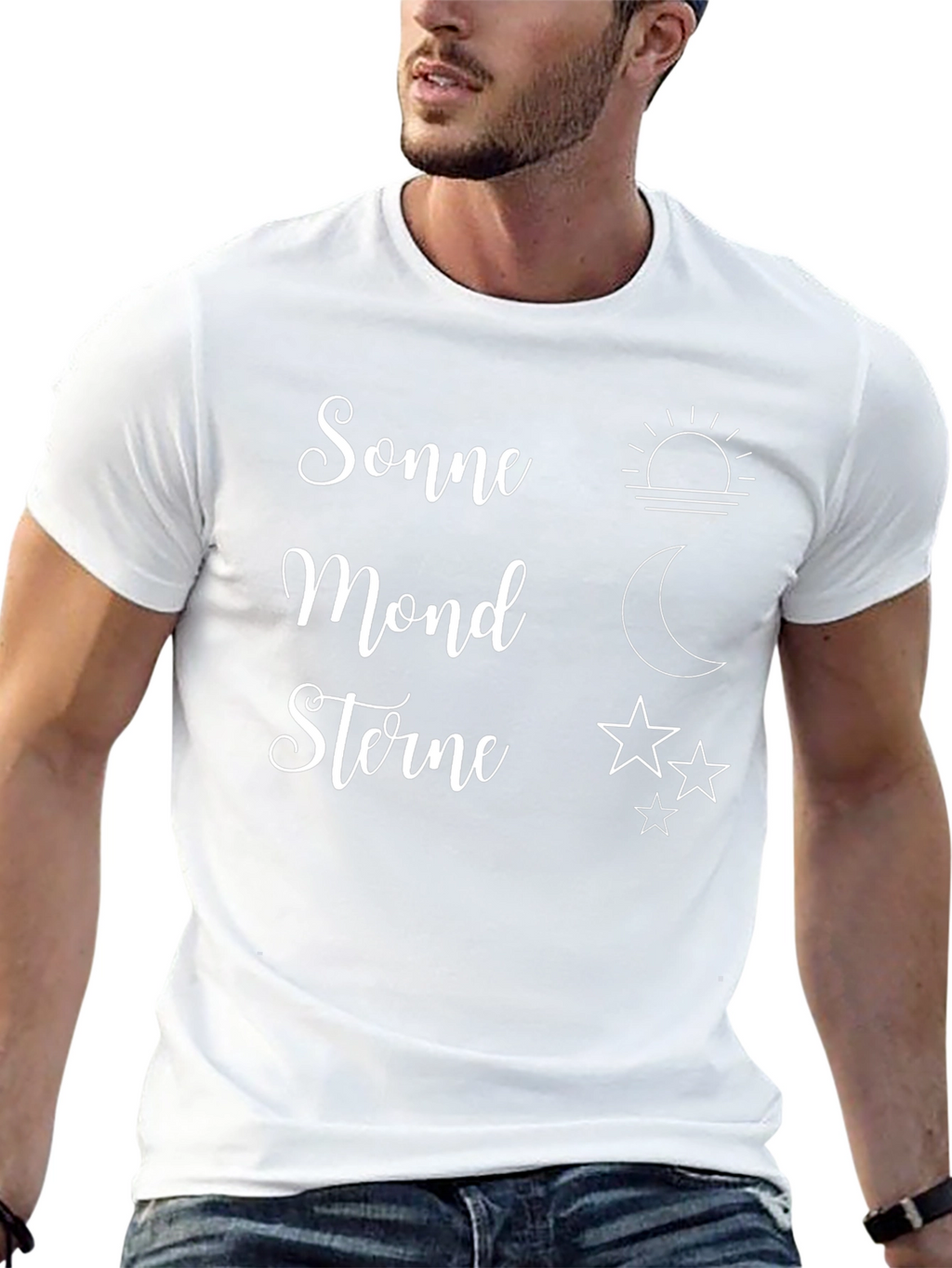 Sonne Mond Sterne Graphic T-Shirt