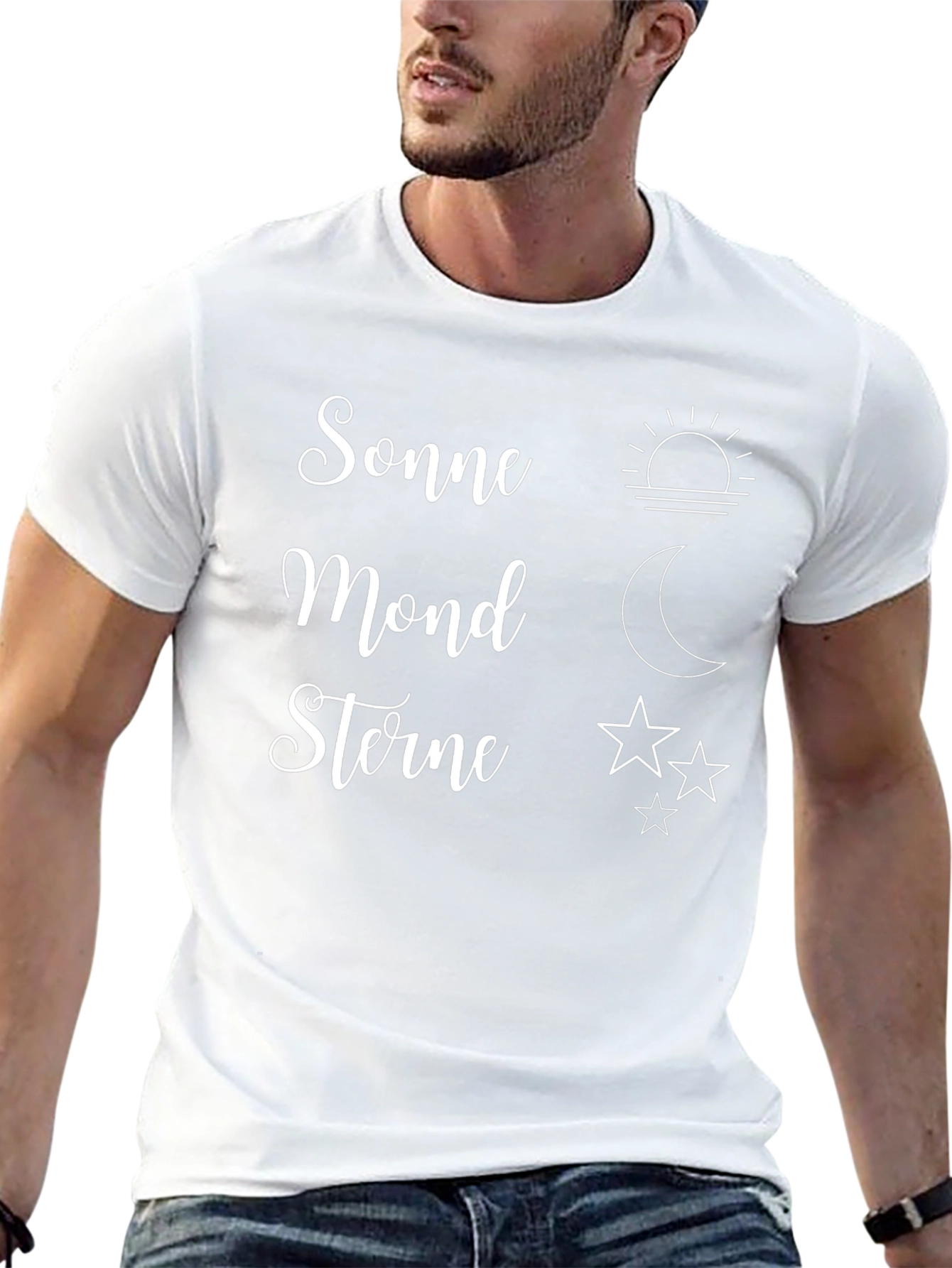 Sonne Mond Sterne Graphic T-Shirt