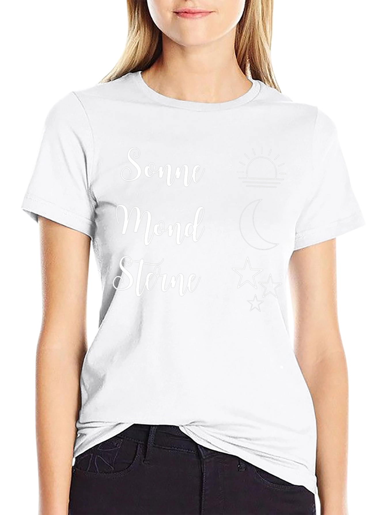 Sonne Mond Sterne Graphic T-Shirt