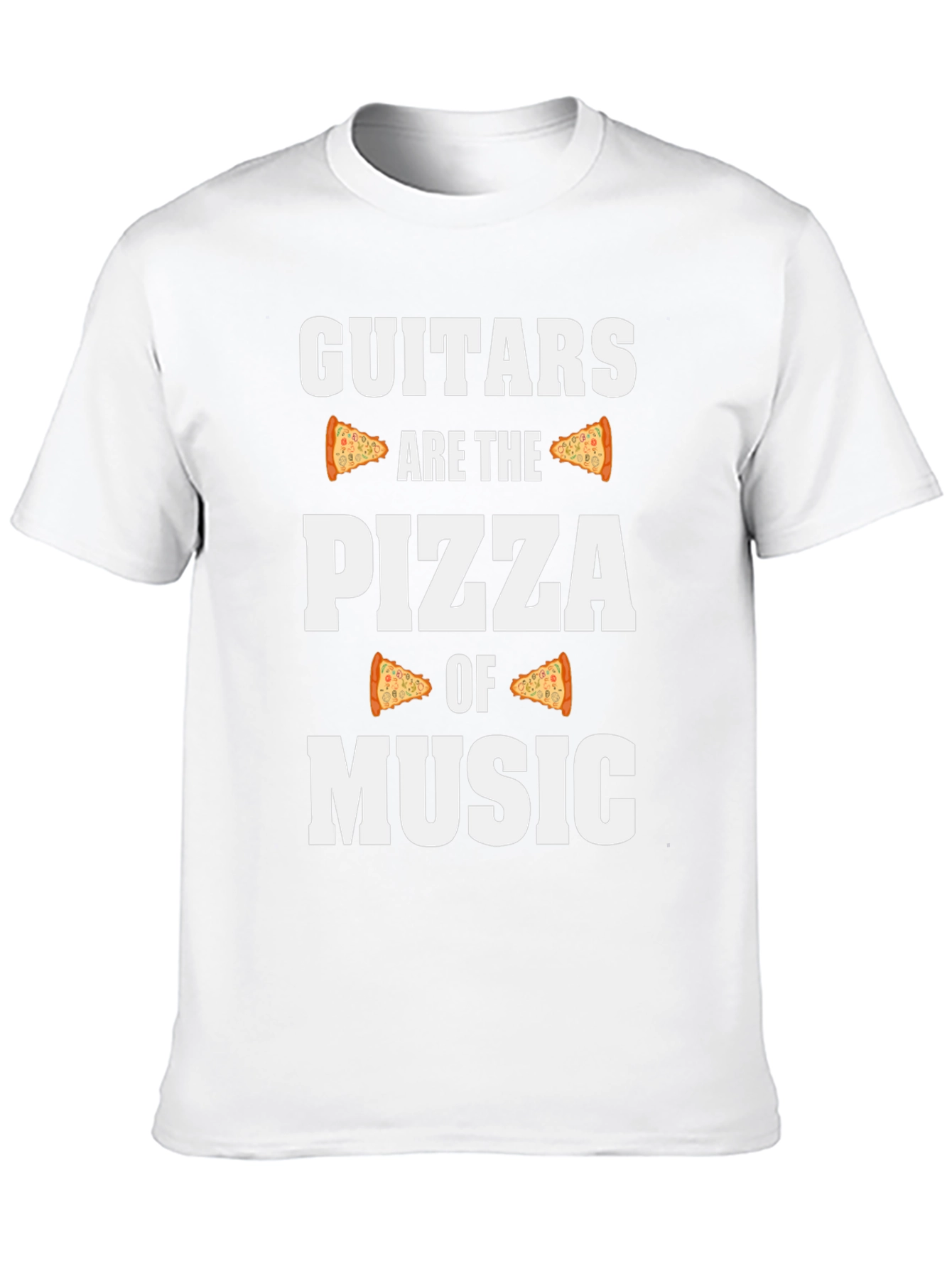 Guitars are the Pizza of Music Black Graphic Tee