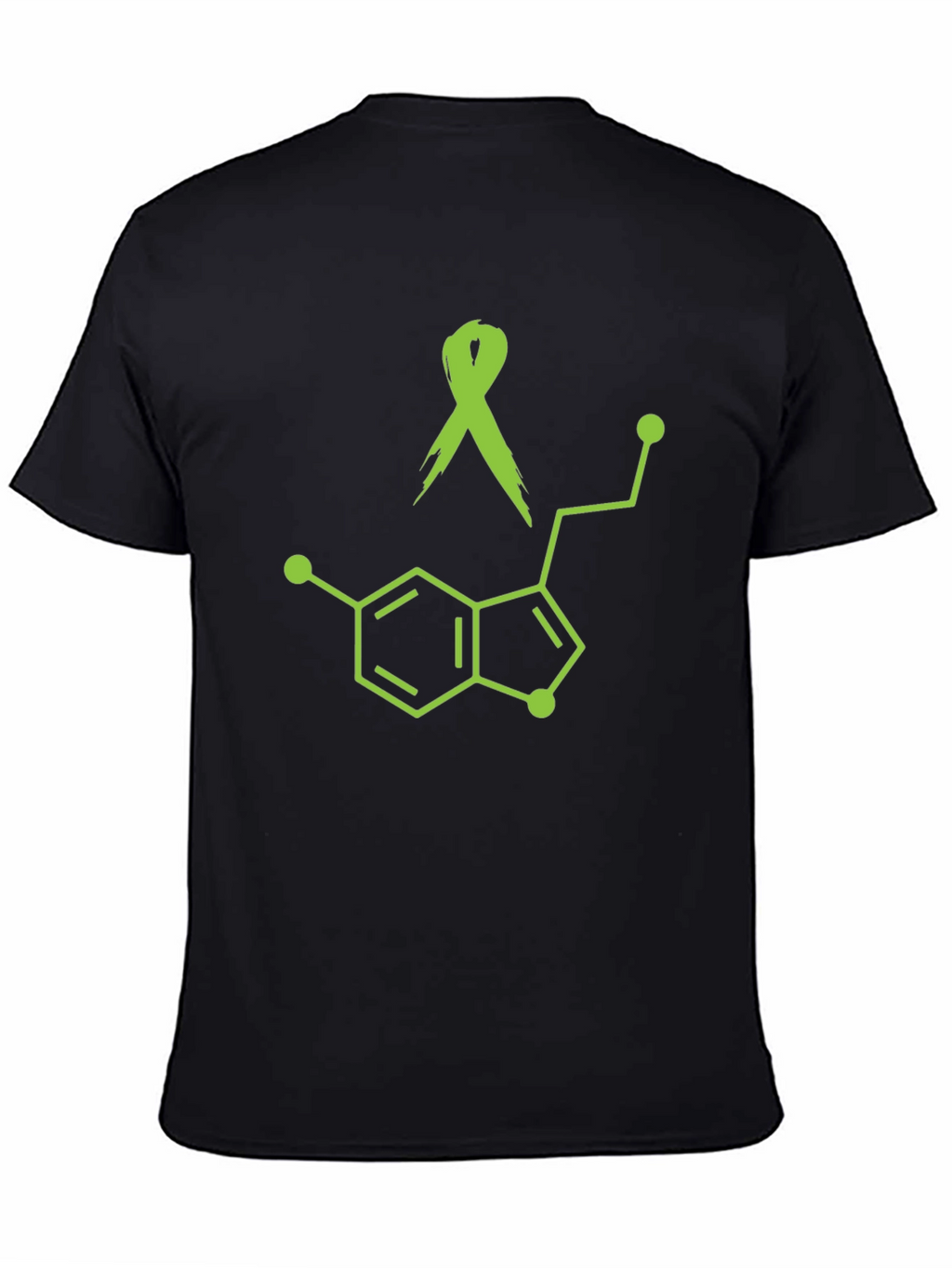 Awareness Ribbon Serotonin Molecule Graphic Tee