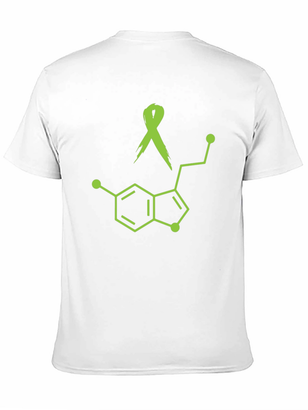 Awareness Ribbon Serotonin Molecule Graphic Tee