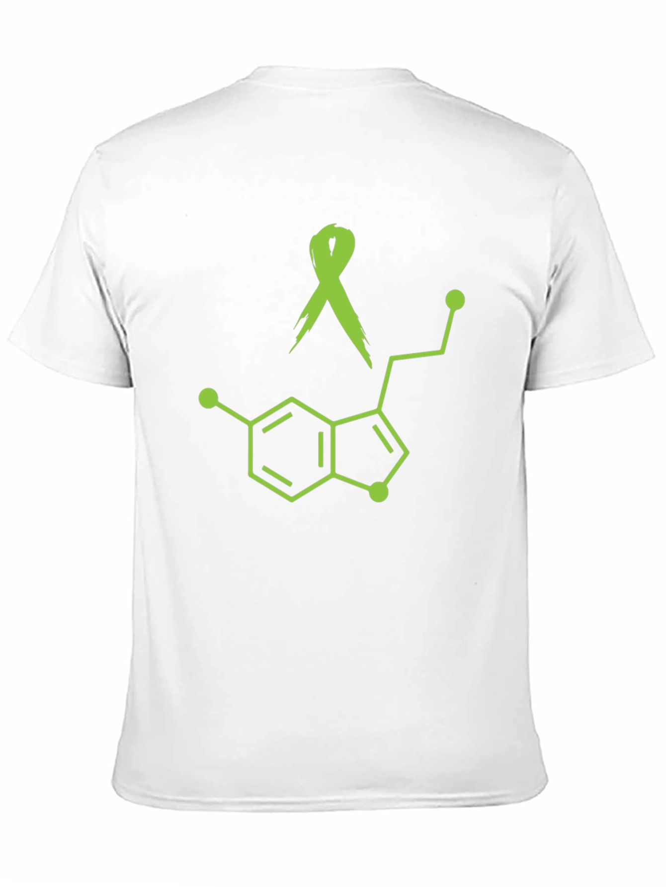 Awareness Ribbon Serotonin Molecule Graphic Tee